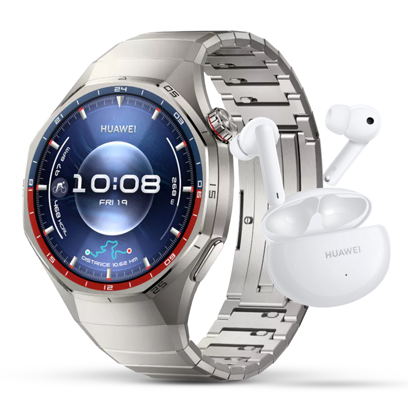 Huawei Watch GT6 Pro 46mm Titanium + FreeBuds 5i Ceramic White GRATIS